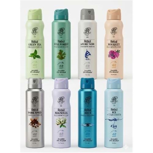 Rebul Azure Noir 150ml Bay Deodorant 