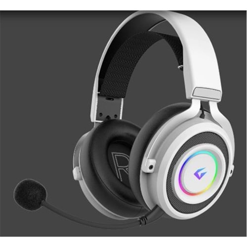 Gameagle GE2010 Step Hunter S1 RGB Kablosuz Mikrofonlu Oyuncu Kulaklığı Beyaz