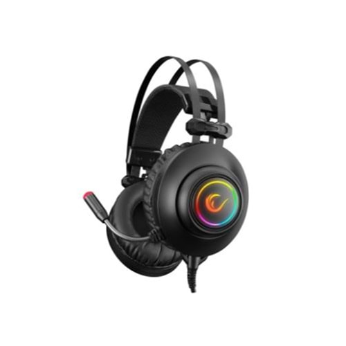 Rampage RM-K1 PULSAR Siyah Usb 7.1 Surround+Titreşim RGB Gaming Oyuncu Mikrofonlu Kulaklık