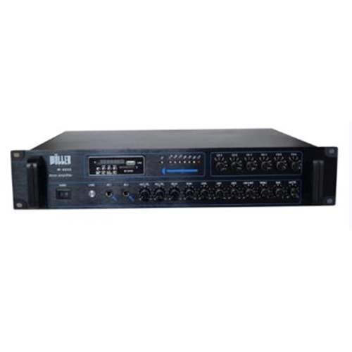 Wöller W-6800 6 Bölge 800 Watt Çıkış Bağımsız Kontrol Usb-Sd Kart-Bluetooth Mikser Amplifikatör