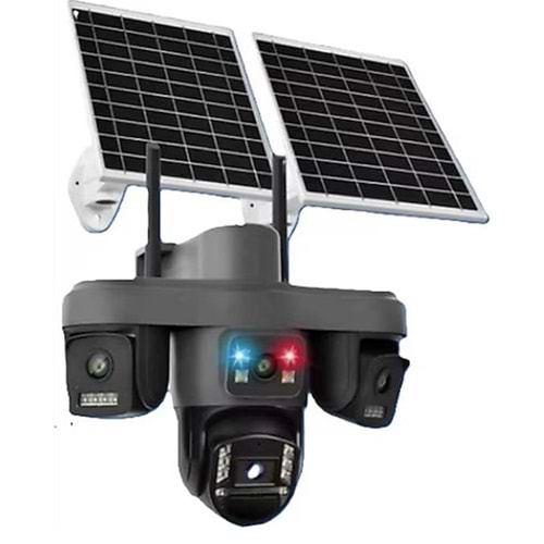 OKam O-KAM OK-S-335 Premium AOV 4G 4 Lens Solar Ptz Kamera 