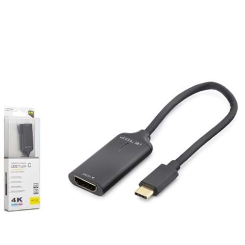 iETOP HDX7898 Type-C to HDMI Görüntü Dönüştürücü 4K 30Hz 20 cm Siyah