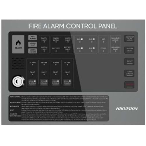 Hikvision HF-C104 4 Bölgeli Konvansiyonel Yangın Alarm Paneli