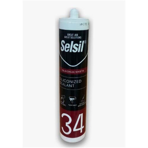 Selsil Silikonize Mastik 450gr 240ml
