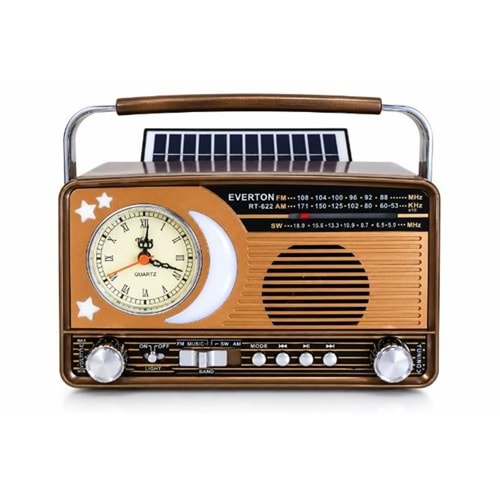 Everton Rt-622 Bluetooth Fm-Usb-Tf-Aux Şarjlı Nostaljik Radyo