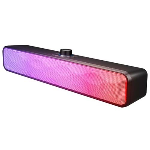 Mikado MD-SBT31 Siyah 5W-2 1200mAh BT,RGB,TF Card,Type-C ,USB Soundbar Speaker
