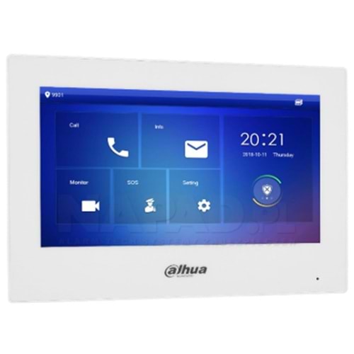 Dahua VTH2622G(W)-W 2 Kablolu IP ve Wi-Fi İç Mekan Monitörü