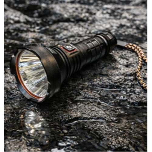 Small Sun SM-F805 Metal Fener 80w 2000lümen (4800mah li-on 3.7- 26650) Şarjlı 
