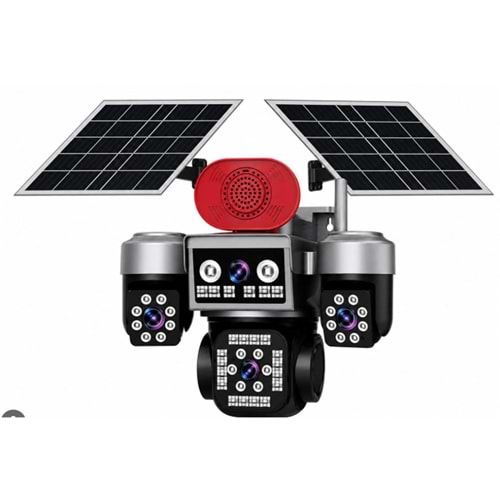 Apronx APX-WSP465 12Mp AOV 4G + 2 Solar Panel Dört Kameralı PTZ