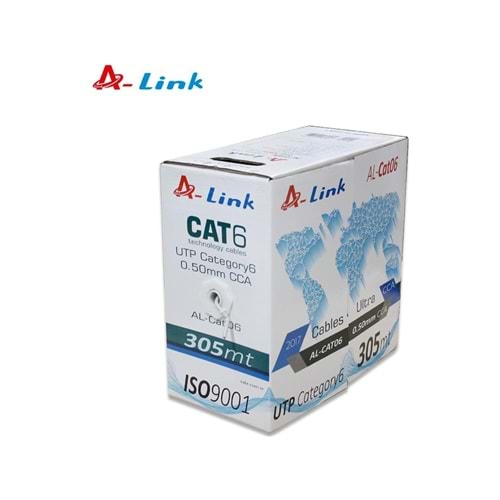 A-LINK 305metre CAT6 Utp 24AWG CCA AL-CAT06