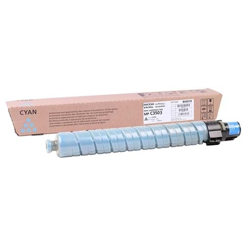 Ricoh MP C3503 Cyan Mavi Orjinal Fotokopi Toneri MP C3003-3004 18.000 Sayfa 