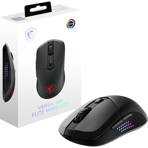 MSI GG VERSA 300 ELITE Wireless 6400dpi Kablosuz Gaming Mouse