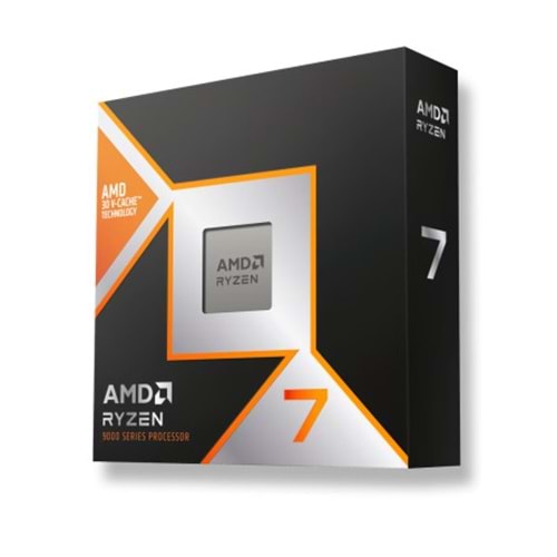 AMD RYZEN 7 9800X3D 104MB 8çekirdekli O/B UHD AM5 120w Kutulu+Fansız