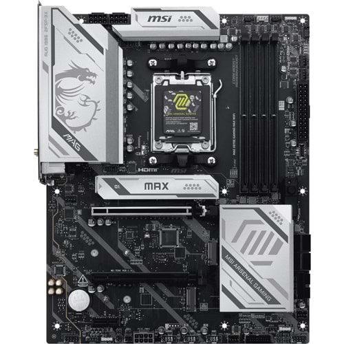 MSI MAG X870E GAMING MAX WIFI7 DDR5 HDMI-DP PCIE 5.0 AM5 ATX