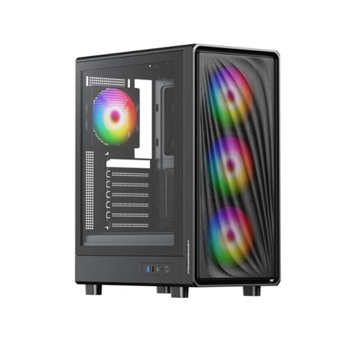 POWERBOOST 650W 80+ BRONZE PBA5065B-650W Gaming Mid-Tower PC Kasası
