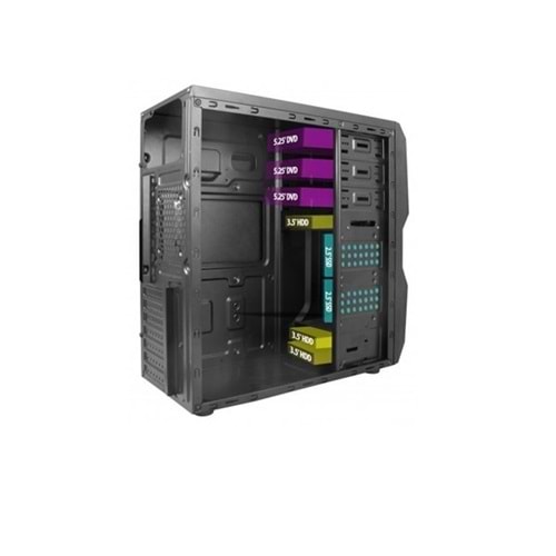 VENTO 750W TA-K61 Standart Mid-Tower PC Kasası