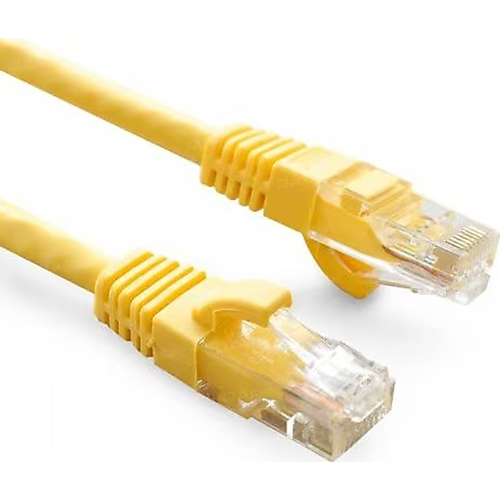 ODS 0.3m CAT6 Utp LSZH Saf Bakır Sarı Patch Kablo (20'li Paket)
