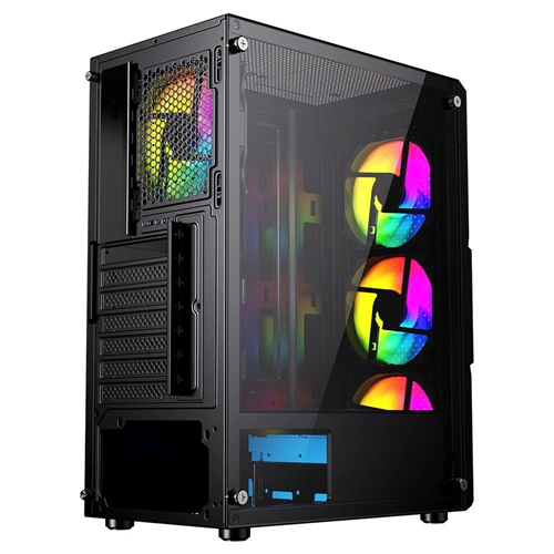 GAMEBOOSTER GB-PW908B 4-FIXED RGB Fanlı Gaming Mid-Tower PC Kasası