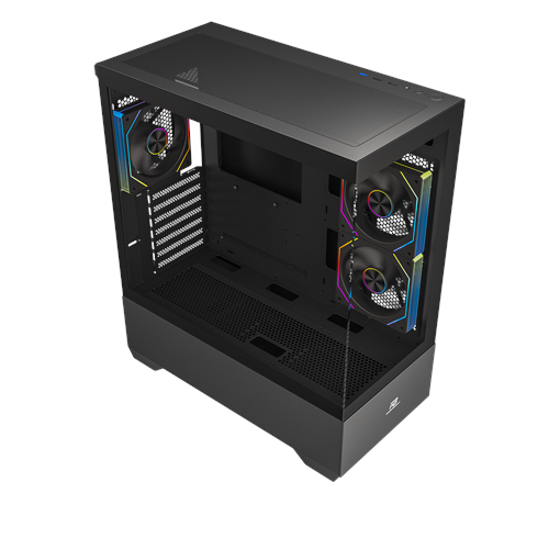 POWERBOOST 750W 80+ BRONZE PB-J9031B 3-ARGB Fanlı Gaming Mid-Tower PC Kasası