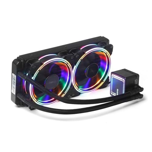 DARK 240MM AQUA FORCE W246 DKCCW246 RGB Sıvı Soğutmalı AM5-1700p İşlemci Fanı