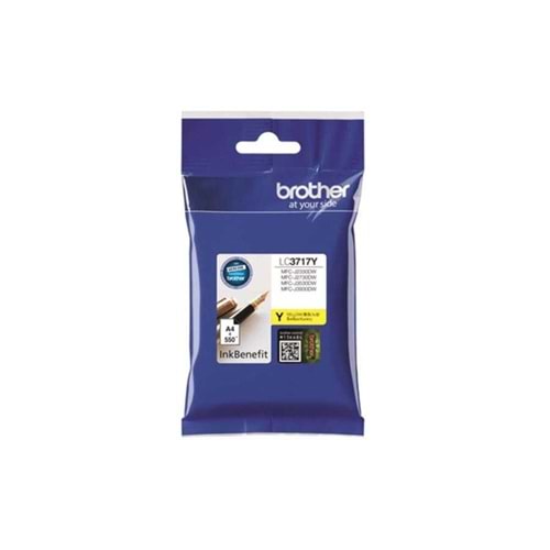 Brother LC3717Y Yellow Sarı 550 Sayfa Kartuş MFC-J3930DW