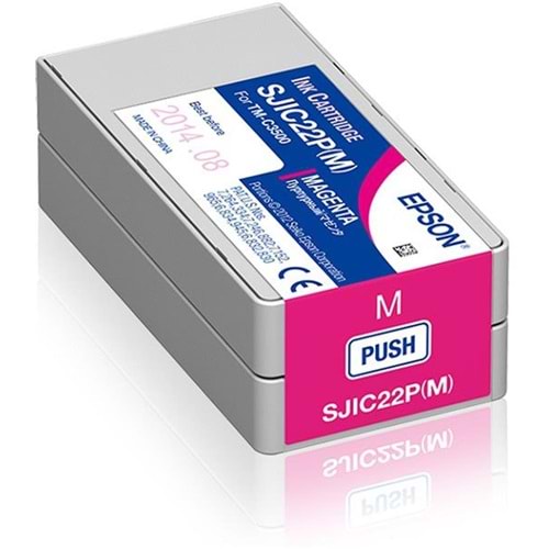 Epson TM-C3500 Magenta Kırmızı Mürekkep Kartuş SJIC22P(M) S020603