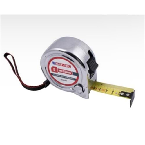Bay-Tec Mk4147 5Mt 25MM Krom Şerit Metre 