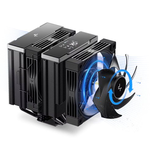 DEEPCOOL AK620 G2 DIGITAL NYX AK620G2DIGITAL-NYX AM5-1851p Hava Soğutmalı Dual İşlemci Fanı