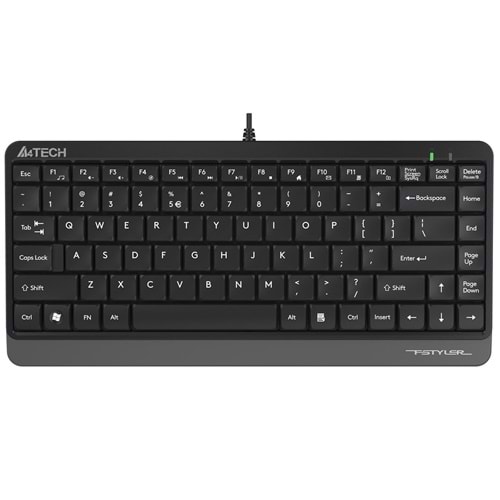 A4 Tech FK11 Q Usb Kablolu Mm Mini Gri Siyah Klavye 