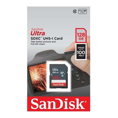 SANDISK 128GB SDHC SD Kart Ultra SDSDUNR-128G-GN3IN Hafıza Kartı