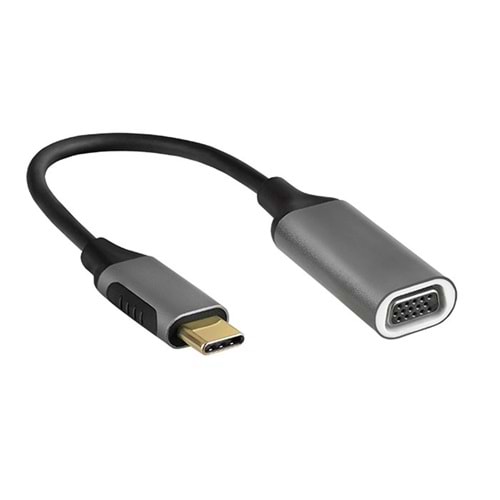 S-link Swapp SW-U5145 Gri Metal Type-C to VGA Adaptör