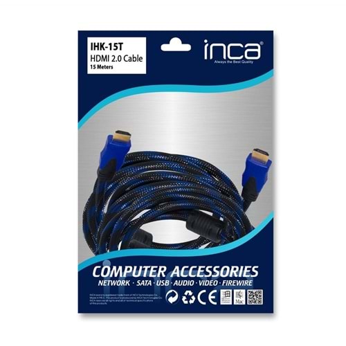 Inca IHK-15T 2.0 15mt Hdmı Kablo 18 Gbps 4K& 2K & FULL HD
