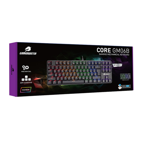GAMEBOOSTER GM06B Plus Rainbow Aydınlatmalı 88 Tuş Mekanik Oyun Klavyesi