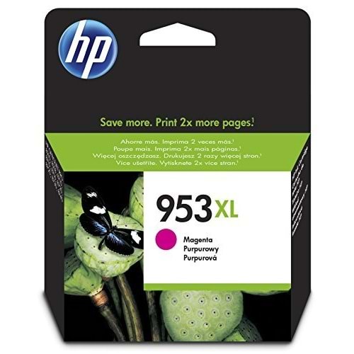 HP 953XL Macenta Orijinal Yüksek Kapasiteli Mürekkep Kartuşu (F6U17AE)