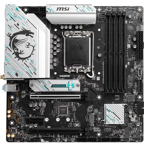 MSI B760M GAMING PLUS WIFI6E DDR5 HDMI-DP PCIE 4.0 1700p mATX