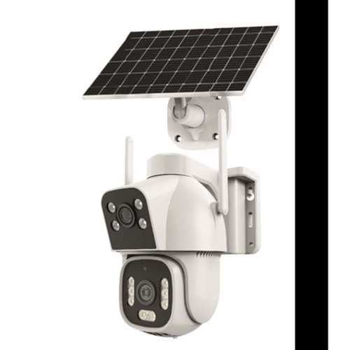 INOX 2+2MP PTZ Speed Dome 3.6mm Kablosuz IP Solar Kamera 4G Sim Kart Destekli X15