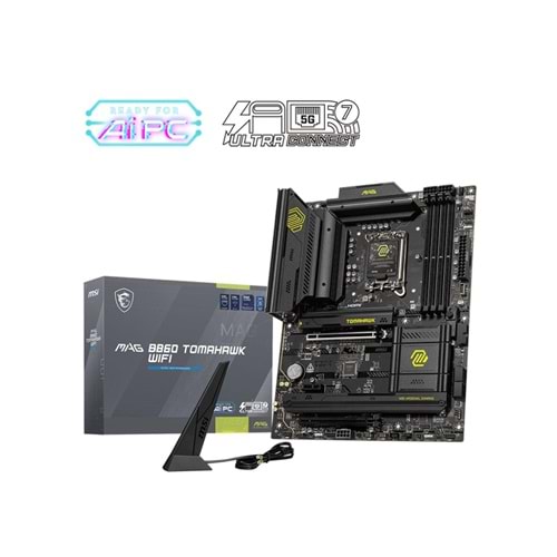 MSI MAG B860 TOMAHAWK WIFI7 DDR5 HDMI-DP TYPEC PCIE 5.0 1851p ATX