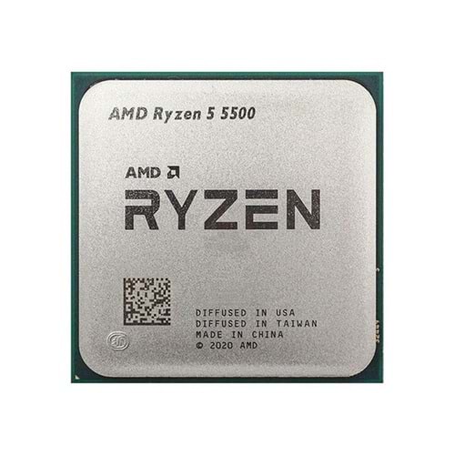 AMD RYZEN 5 5500 16MB 6çekirdekli VGA YOK AM4 65w Kutusuz+Fansız