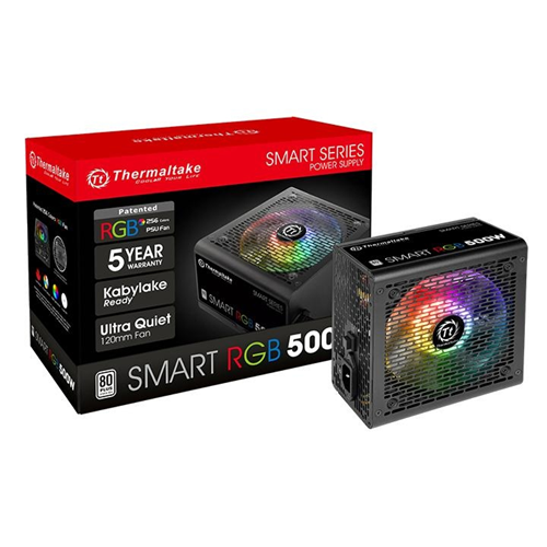 THERMALTAKE 500W 80+ SMART RGB PS-SPR-0500NHSAWE-1 Power Supply