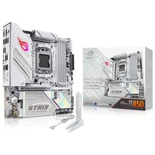 ASUS ROG STRIX B850-G GAMING WIFI7 DDR5 HDMI DP PCIE 5.0 AM5 mATX BEYAZ