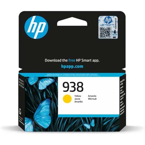 HP 938 Sarı Orijinal Mürekkep Kartuşu (4S6X7PE)