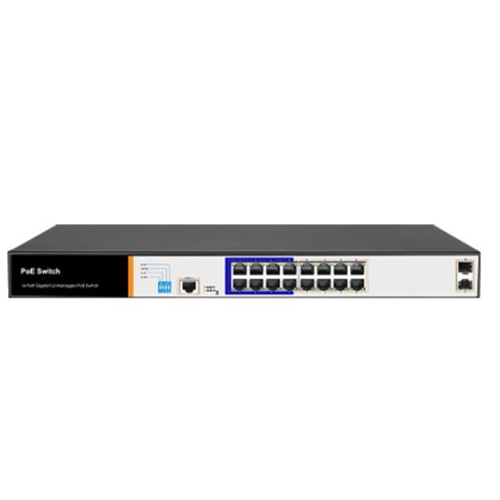 FOREDGE 16port PoE 150w 2-SFP Gigabit Yönetilebilir Switch PS3016GS 