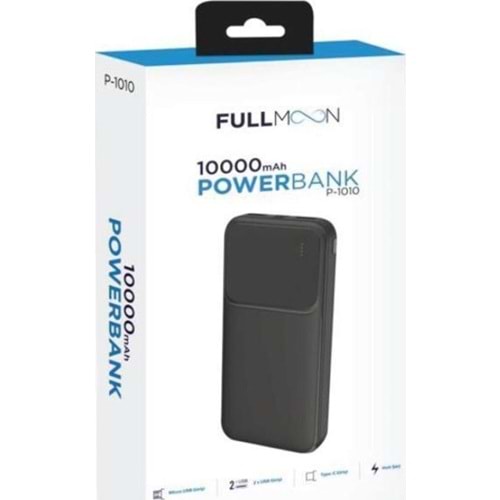 Torima Fullmoon P-1010 Hızlı Şarj Özellikli 10.000 Mah Powerbank Beyaz
