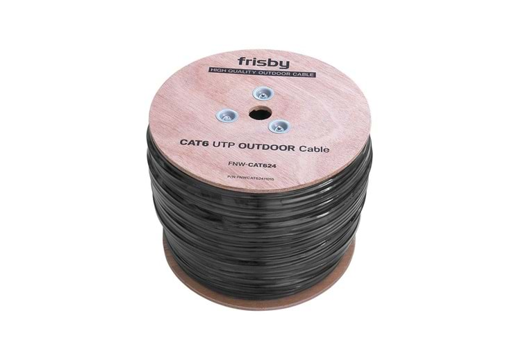 Frisby FNW-CAT624 CAT 6 UTP Outdoor Kablo (305mt) Dış Mekan Kalınlık: 0.58 mm-23 AWG