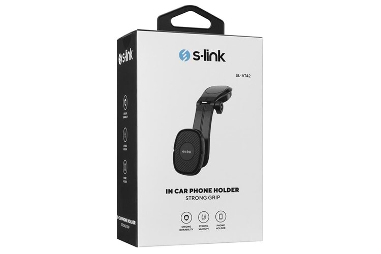 S-link SL-AT42 Universal Ayarlanabilir Siyah Torpido Üstü Jel Pad Mıknatıslı telefon tutucu