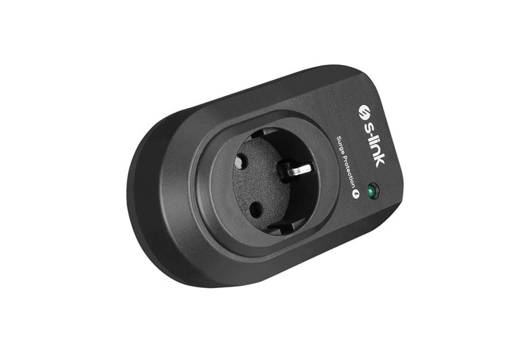 S-link SL-06 16A 3500W 450 Joule Akım Korumalı Tekli Priz