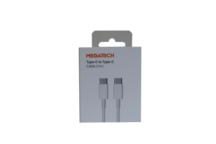 Megatech CC22 1mt Usb Type-C to Type-C Şarj ve Data Kablosu