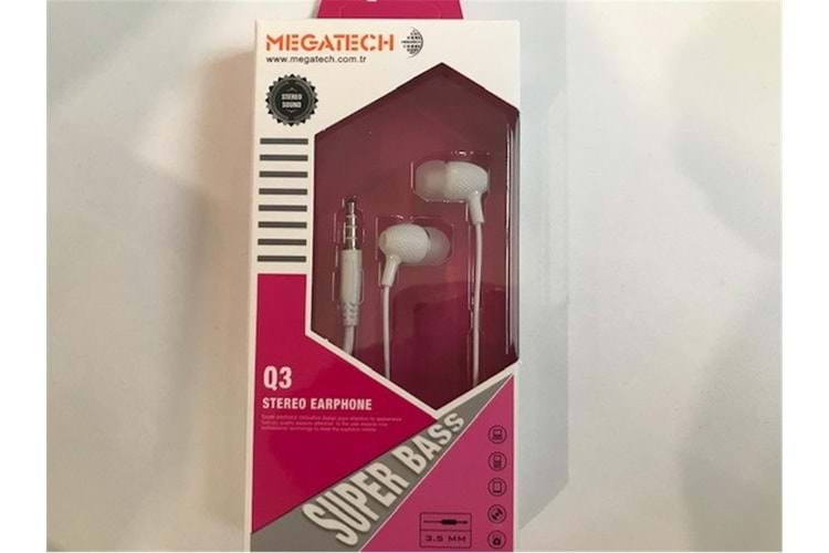 Megatech QG-03 Beyaz Mikrofonlu Kulaklık