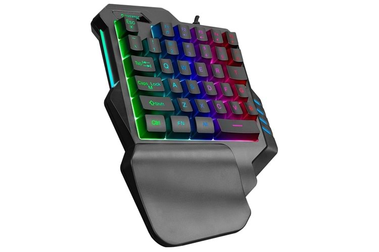 Everest KB-R177 SALVO Siyah USB Led Işıklı Q 35 Tuşlu Multimedya Mini Gaming Oyuncu Klavyes