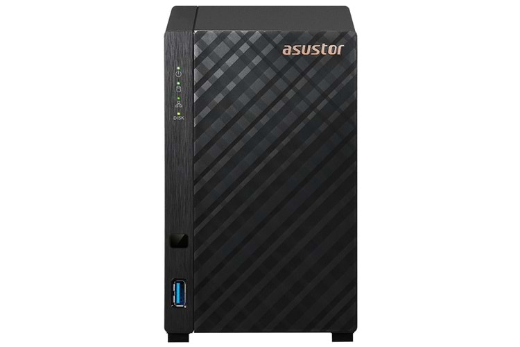 ASUSTOR AS1102T REALTEK RTD1296 2 DİSK YUVASI NAS(2X18TB DESTEĞİ) 1GB DDR4 2.5 GBE X 1 USB 3.2 X 2